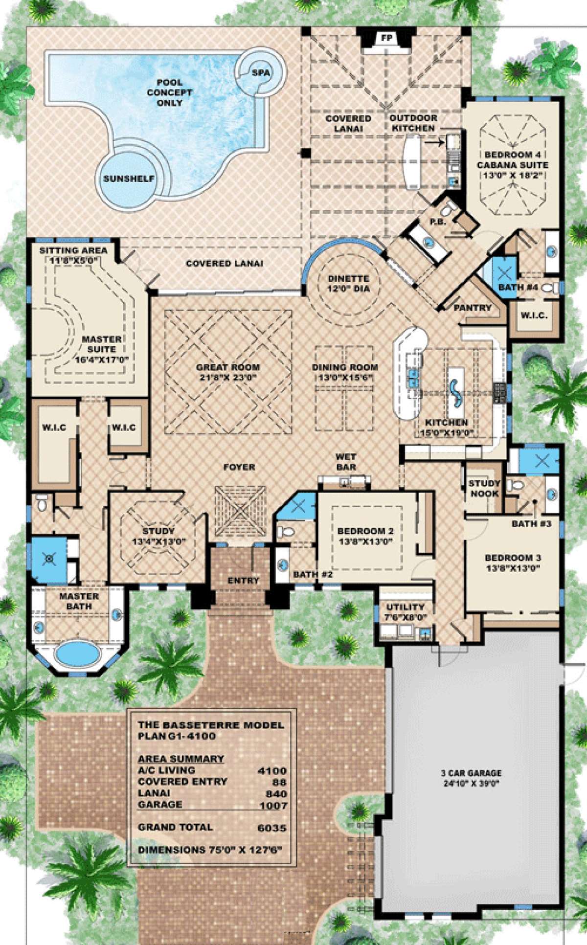 Floorplan 1 for House Plan #1018-00206