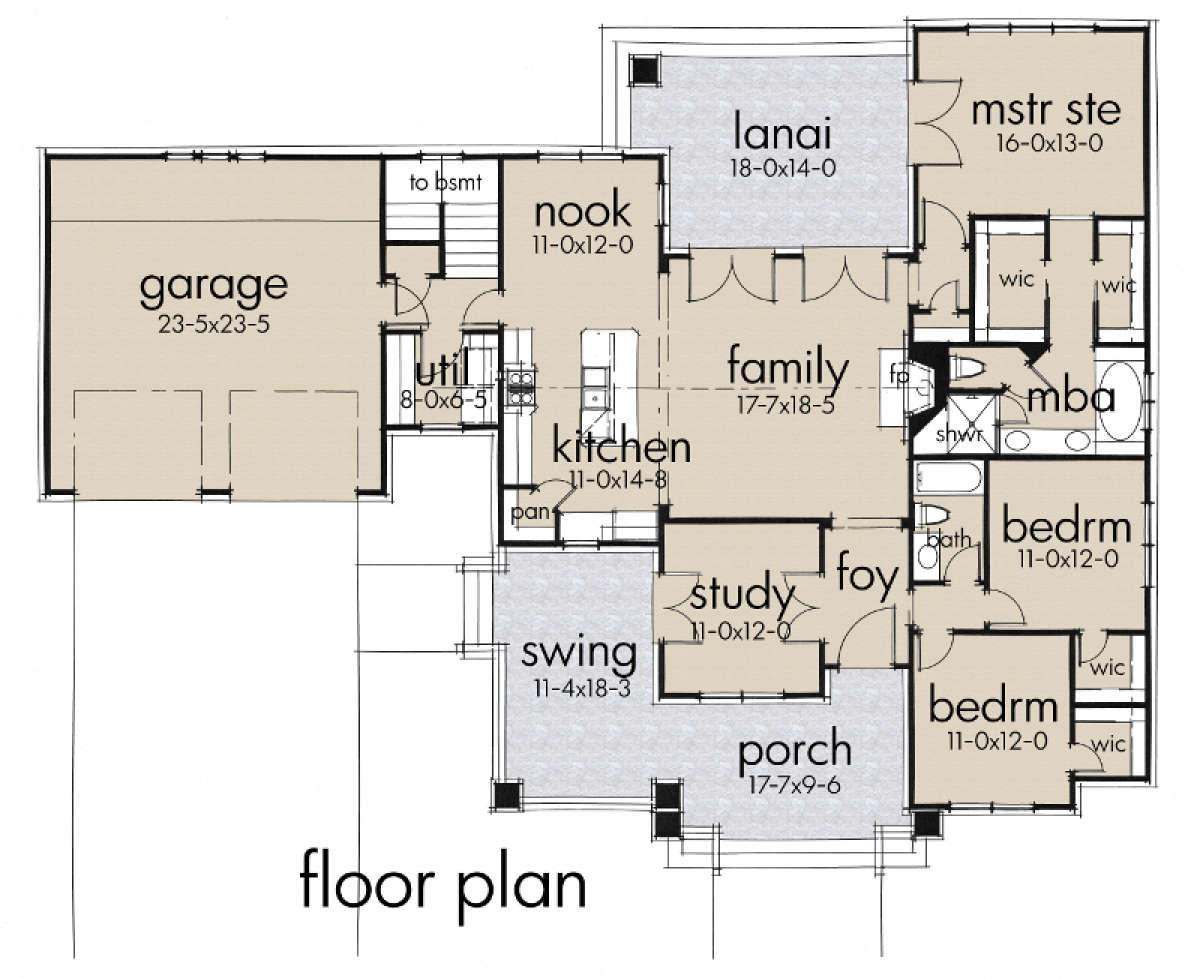 Main Floor for House Plan #9401-00086