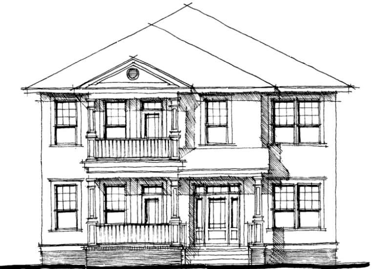 House Plan House Plan #166 Front Elevation