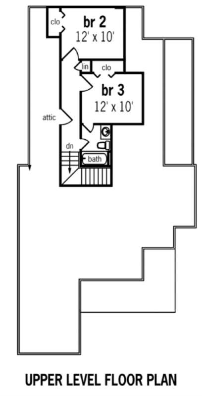 Floorplan 2 for House Plan #048-00068