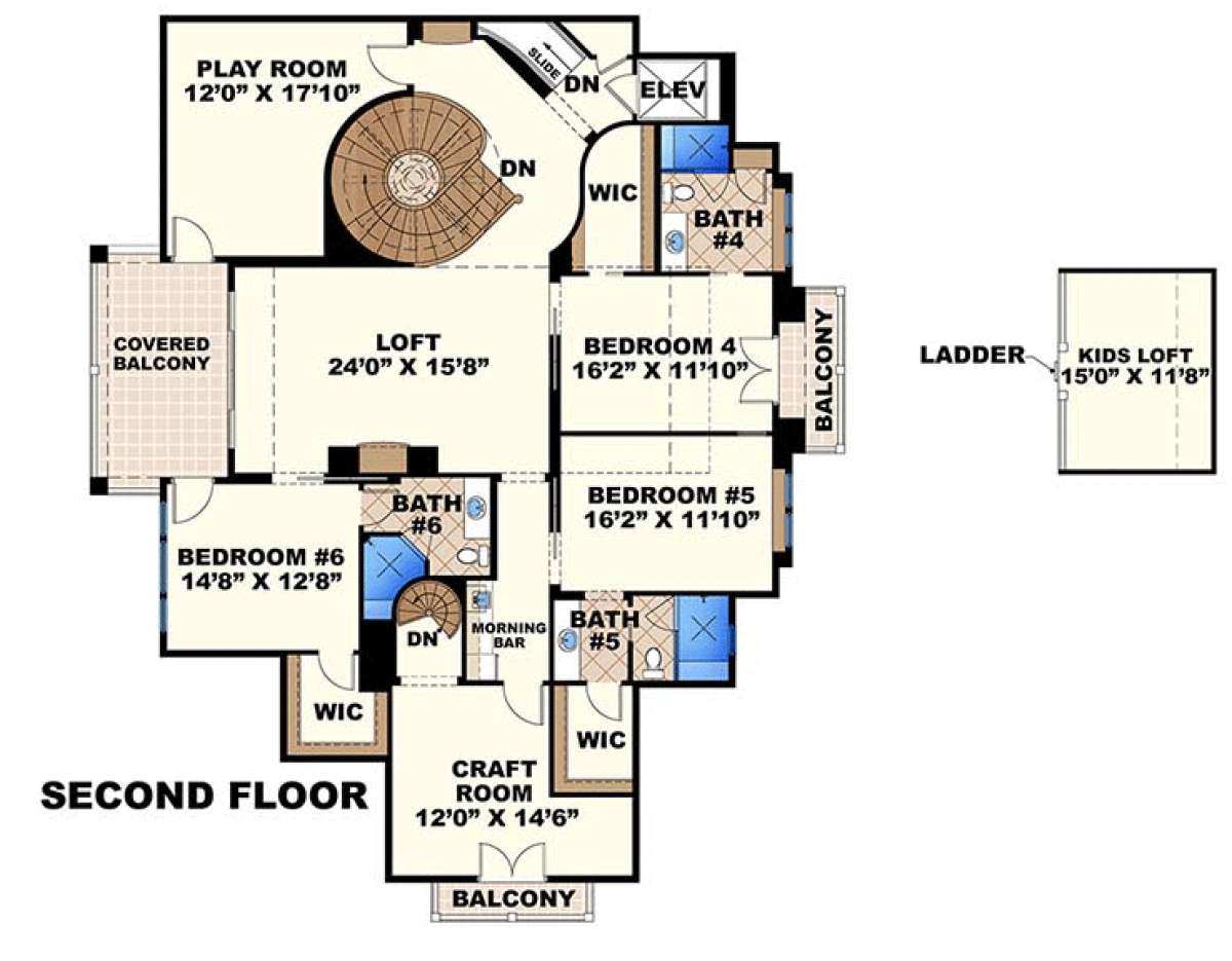 Floorplan 2 for House Plan #1018-00207