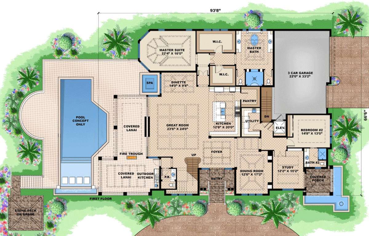Floorplan 1 for House Plan #1018-00208