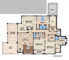 Floorplan 2 for House Plan #1018-00208