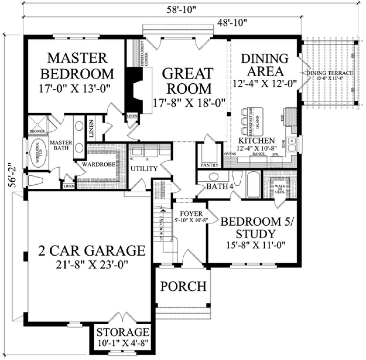 Floorplan 1 for House Plan #7922-00223