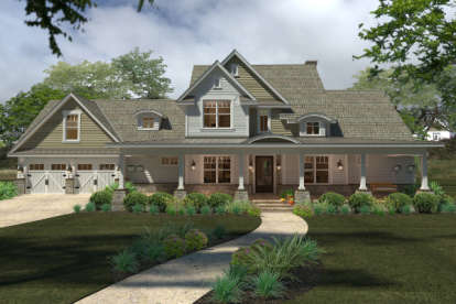 3 Bed, 3 Bath, 2414 Square Foot House Plan - #9401-00088
