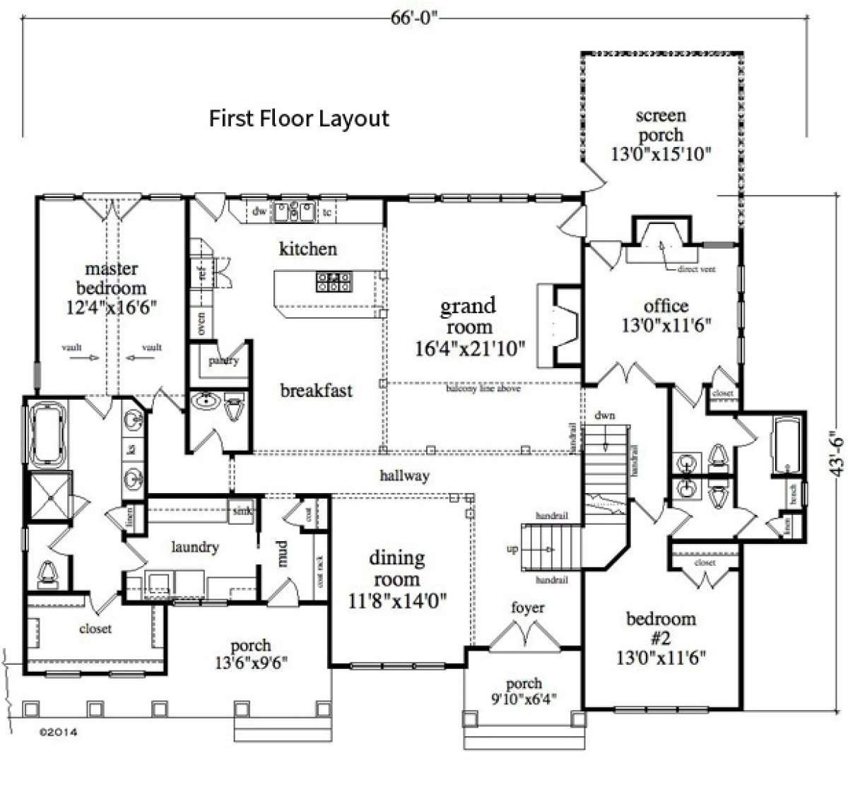 Floorplan 1 for House Plan #957-00067