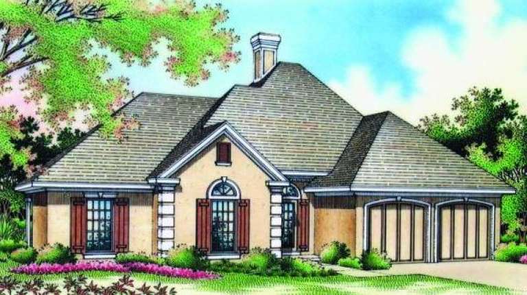 European House Plan #048-00069 Elevation Photo