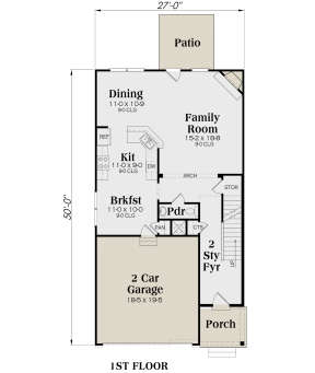 Main Floor for House Plan #009-00229