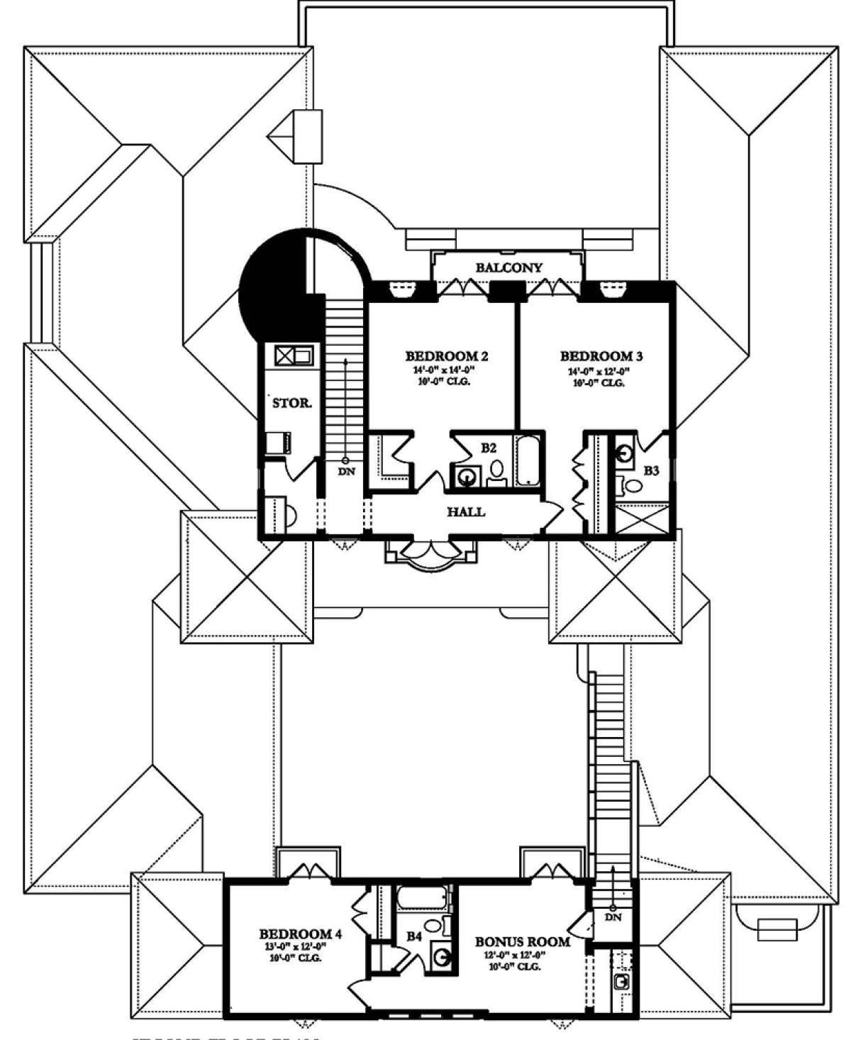 Second Floor for House Plan #3978-00001