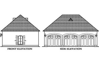 Luxury House Plan #3978-00004 Elevation Photo