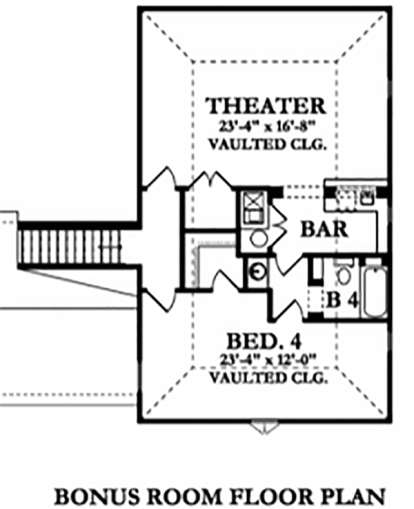 Bonus Room for House Plan #3978-00004