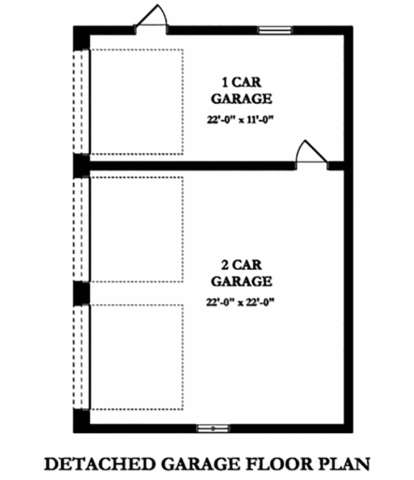 Detached Garage for House Plan #3978-00004