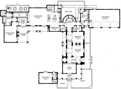 Floorplan 1 for House Plan #3978-00005