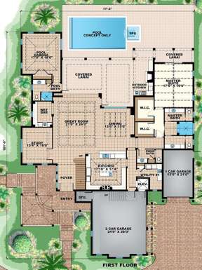 Floorplan 1 for House Plan #1018-00212