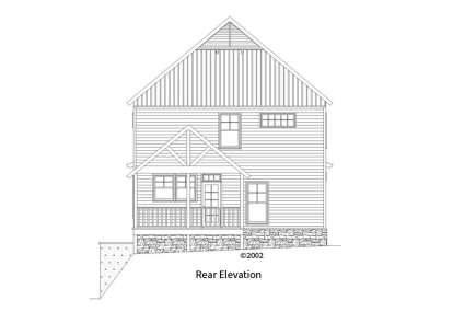 Mountain Rustic House Plan #957-00069 Elevation Photo