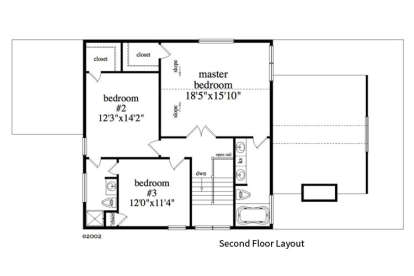Floorplan 2 for House Plan #5458-00069