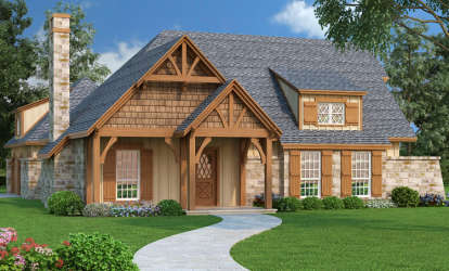 Mountain House Plan #048-00226 Elevation Photo