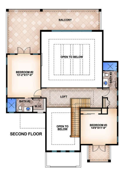 Floorplan 2 for House Plan #5565-00011