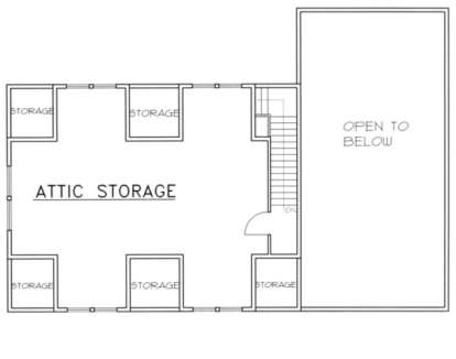 Storage Floor for House Plan #039-00330