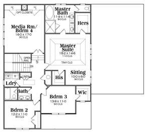 Second Floor for House Plan #009-00238
