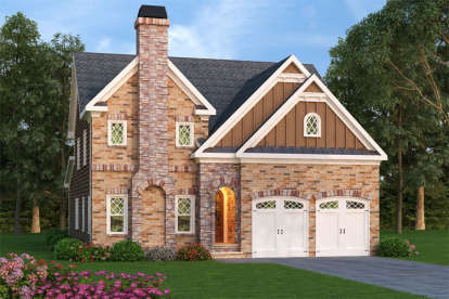 European House Plan #009-00239 Elevation Photo