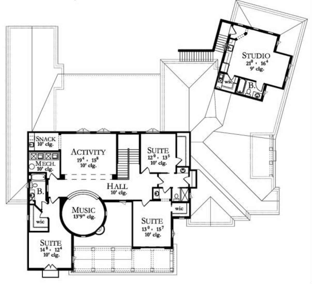 Floorplan 2 for House Plan #3978-00006