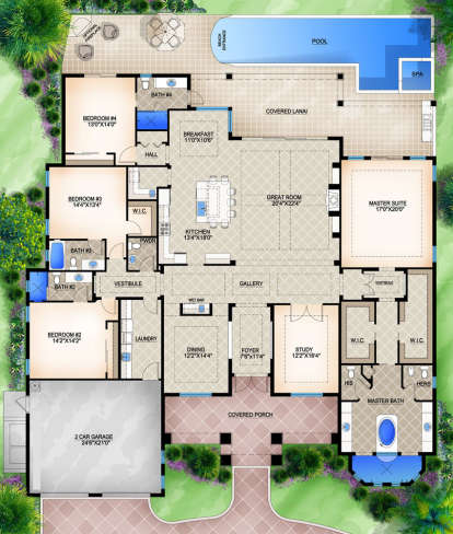 Main Floor for House Plan #5565-00013