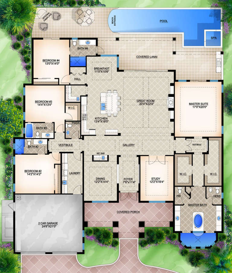 House Plan House Plan #16644 Drawing 1