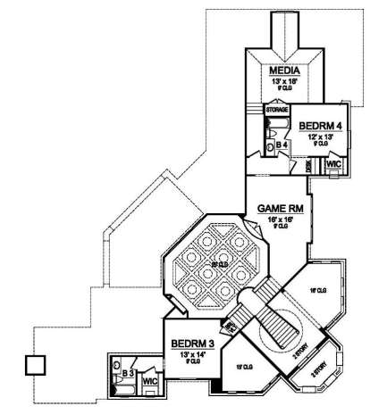 Floorplan 2 for House Plan #5445-00228
