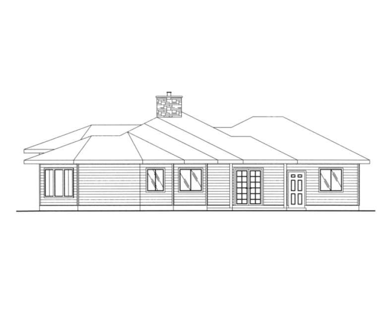 Ranch House Plan #039-00331 Elevation Photo