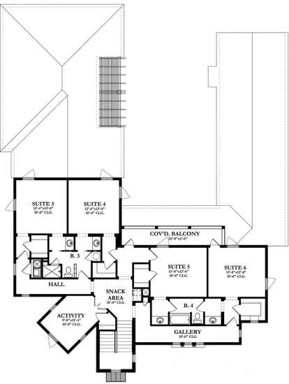 Floorplan 2 for House Plan #3978-00009