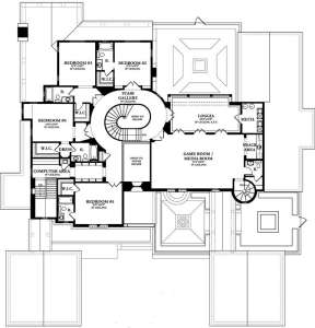 Floorplan 2 for House Plan #3978-00013