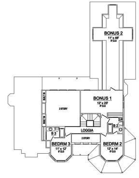 Floorplan 2 for House Plan #5445-00229