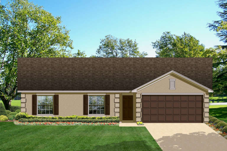 House Plan House Plan #16666 Front Elevation
