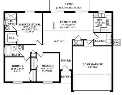 Floorplan1 for House Plan #3978-00024