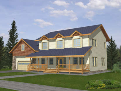 4 Bed, 2 Bath, 2059 Square Foot House Plan - #039-00333