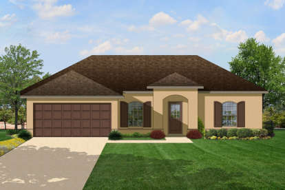 3 Bed, 2 Bath, 1315 Square Foot House Plan - #3978-00025