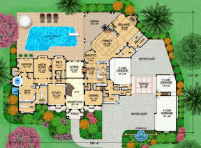 Floorplan 1 for House Plan #5445-00230