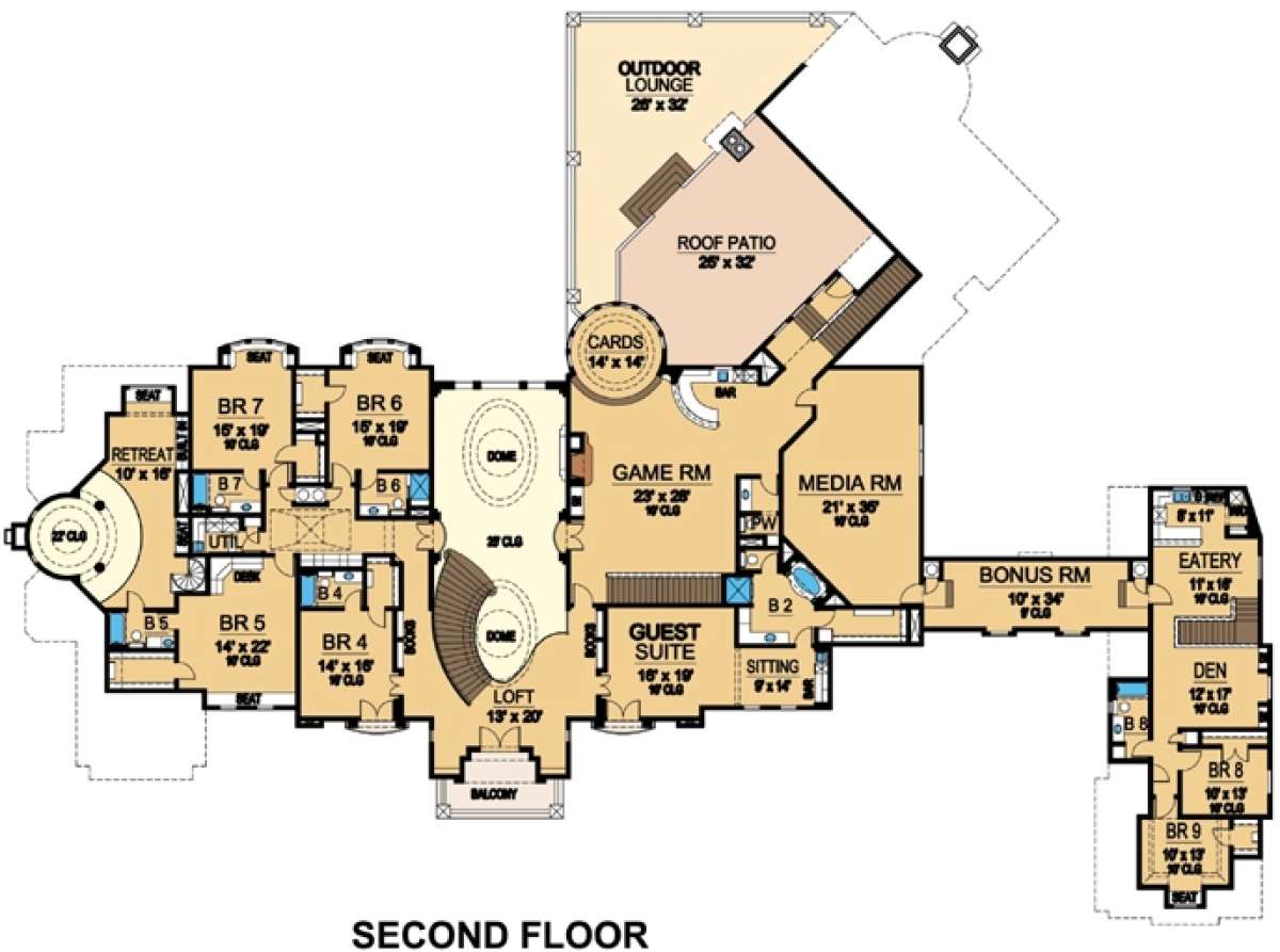 Floorplan 2 for House Plan #5445-00230