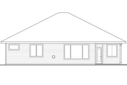 Prairie House Plan #035-00639 Elevation Photo