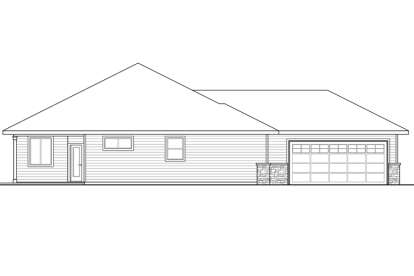 Prairie House Plan #035-00639 Elevation Photo