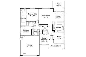Floorplan 1 for House Plan #035-00640