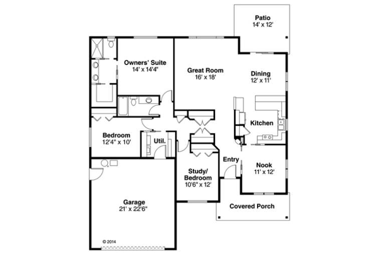 House Plan House Plan #16679 Drawing 1