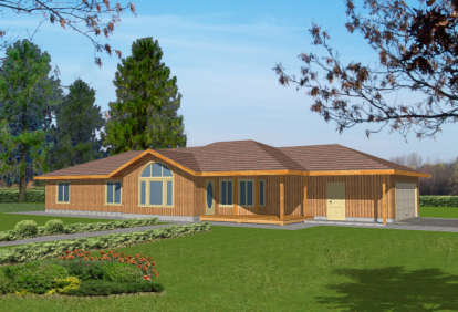 2 Bed, 2 Bath, 1562 Square Foot House Plan - #039-00334