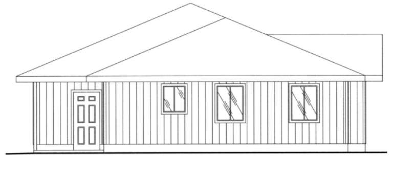 Ranch House Plan #039-00334 Elevation Photo