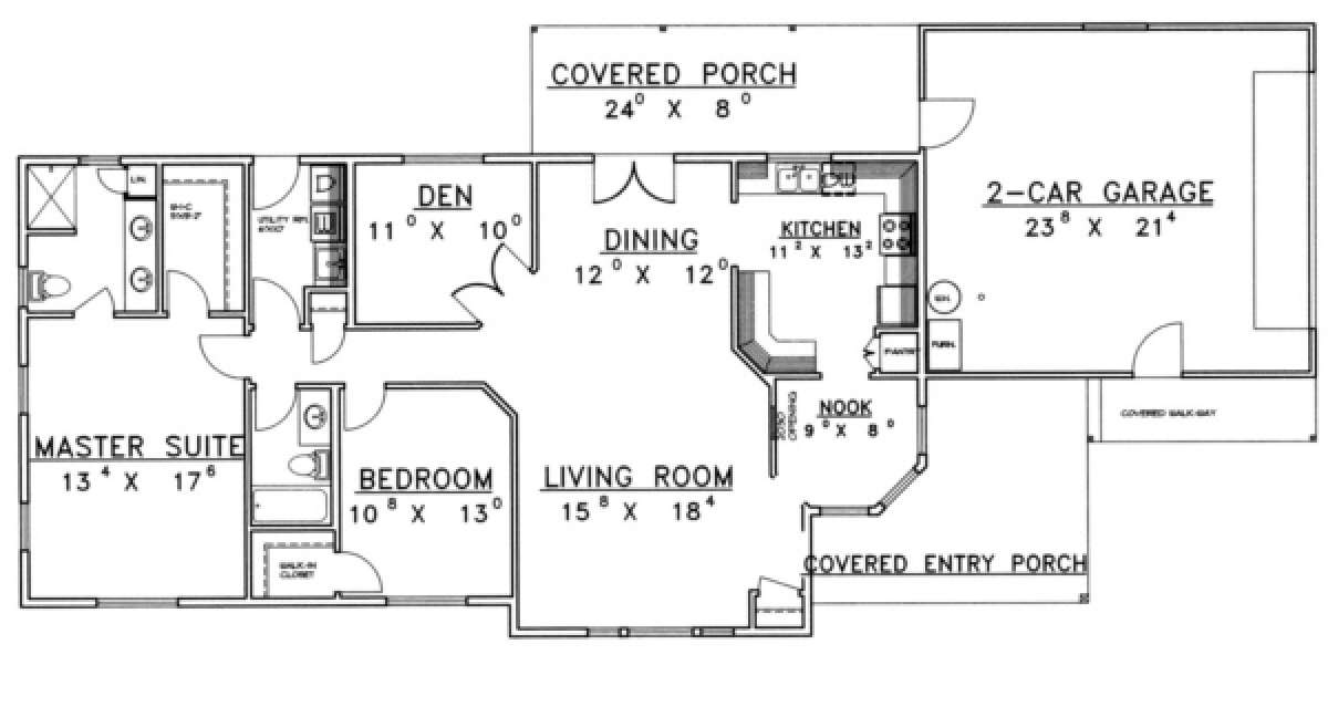Floorplan for House Plan #039-00334