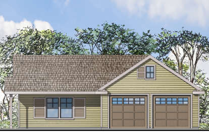 Traditional House Plan #035-00642 Elevation Photo