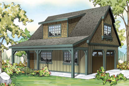 Craftsman House Plan #035-00644 Elevation Photo