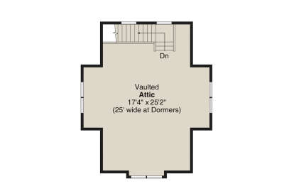 Attic Space for House Plan #035-00644