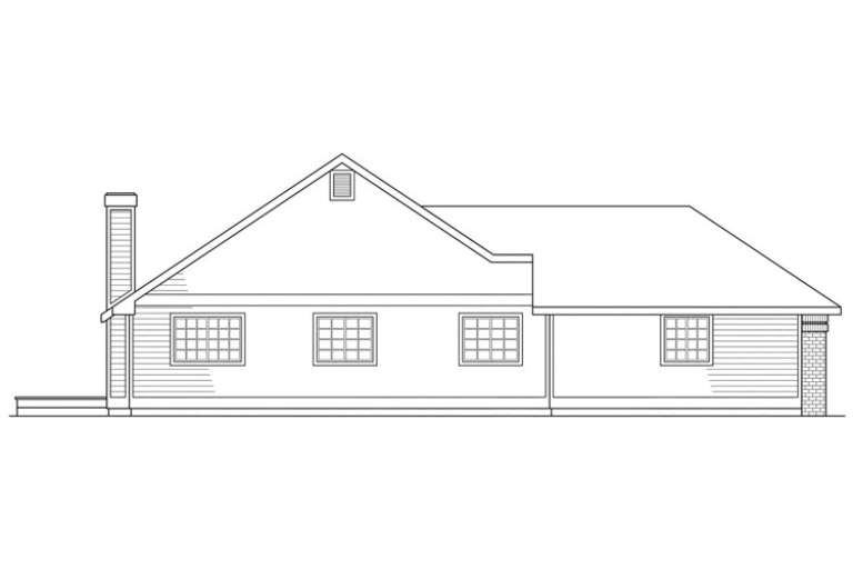 Ranch House Plan #035-00646 Elevation Photo